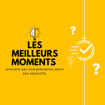 🕒 Les meilleurs moments pour prendre ses compléments selon ses objectifs